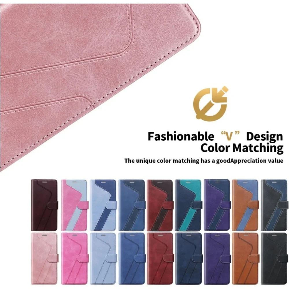 New for iPhone 12/iPhone 12 Pro Wallet Case iPhone 12/iPhone 12 Pro B-Rose Gold